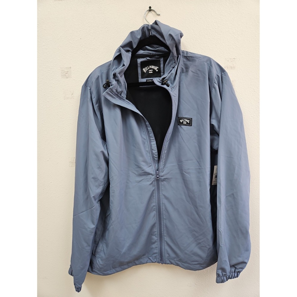 Billabong Men's  XL Hooded Zip Windbreaker Jacket  Lightweight NWT